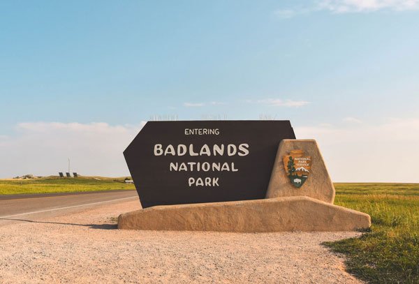 Custom Monument Sign for Badlands National Park in Sacramento