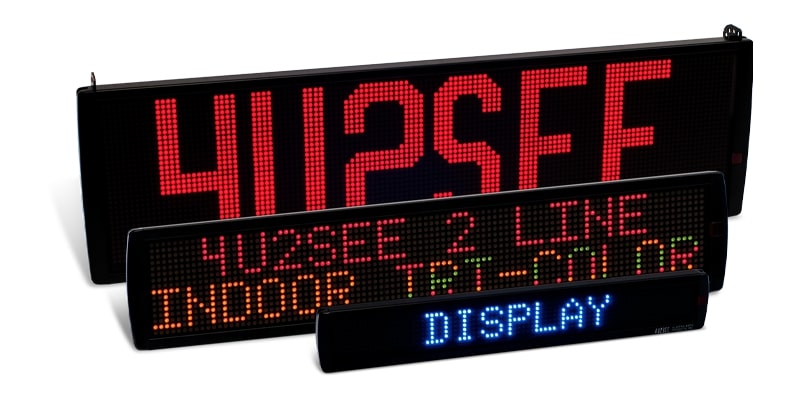 Tri-Color LED Signs by Universal Signs